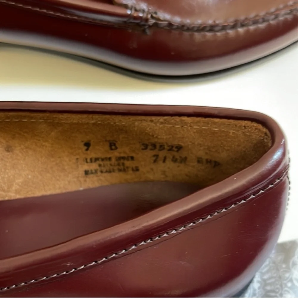 G.H. Bass & Co. Women's Burgundy Moccasins - Picture 2 of 4